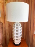 Art Deco Ceramic Lamp w/Shade. This is 31