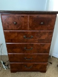 5 Drawer Dresser w/Faux Marble Top. This is 47