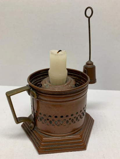 Copper Candlestick Holder w/Snuffer. This is 7" Tall - As Pictured