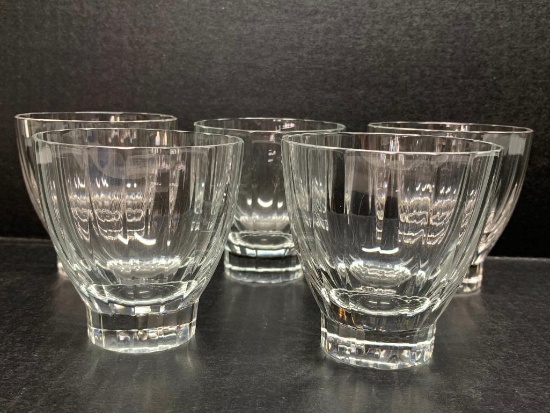 Set of 5 Nice Heavy Drinking Glasses. They are 3" Tall - As Pictured