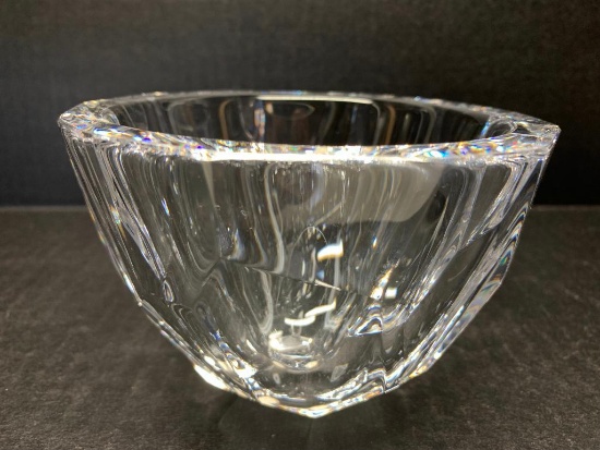 Orrefors Crystal Vase Made in Sweden. This is 3" T x 5" D - As Pictured