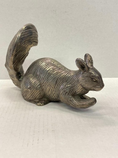 Pewter Rabbit. This is 6" T x 9" L - As Pictured