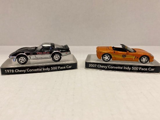 2007 & 1978 Chevrolet Corvette Indy Model Cars. They are 3" Long - As Pictured