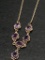 925 Sterling Silver Necklace Weight 14 gm. Chain is Broken - As Pictured