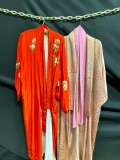  2 Oriental Silk Robes. No Size Available - As Picture