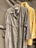 2 Long Ladies Raincoats Size XS & 12 -As Pictured