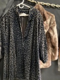 2 Ladies Winter Coats Incl. One Leopard Print & One Faux Fur Size M - As Pictured