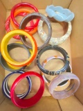 Misc Lot of Costume Jewelry Incl. 14 Bangle Bracelets - As Pictured