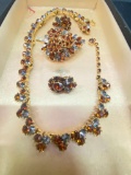 Misc Lot of Costume Jewelry Incl. a Necklace, Earrings & a Brooch - As Pictured