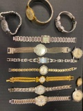 Misc Lot of 13 Ladies Wristwatches & Faces -- As Pictured