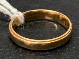 14 KT 3 MM Gold Band Ring. The Weight is 2.1 Grams - As Pictured