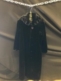 Faux Fur Long Ladies Coat Size S/P- As Pictured