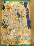Misc Lot of Costume Jewelry Includes Earrings, Brooches, Pendants, Etc - As Pictured
