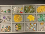 Misc Lot of Costume Jewelry Includes Necklaces, Brooches, Pendants Etc - As Pictured
