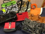 8 Piece Lot of Gently Used Ladies Totes/Handbags - As Pictured