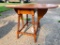 Vintage Double Drop Leaf Wood Side Table w/Spindle Legs 20