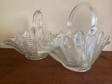 2-Applied Handle Glass Basket, 11