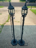 Pair of Out of the box Post Lanterns, Appear to be Unused, 63 3/4