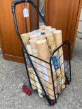 Rolling, Folding Cart Loaded with New Rolls of Wall Paper!!!