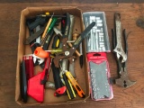 Group of Hand Tools with Sockets, Wrenches and More as Pictured