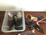 Group of Tools Out of Tool Box, Saws and Misc as Pictured