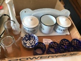 Misc. Lot with Coke Glasses, Reproduction Porcelain Items and More