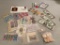 Misc Lot Incl Collector Coins, Currency & Stamps - As Pictured