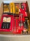 Misc Lot Incl Various Sizes of Drill Bits - As Pictured