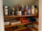 Basement Closet Lot Incl Cleaning Supplies, Pots & Pans, Towels & More - As Pictured