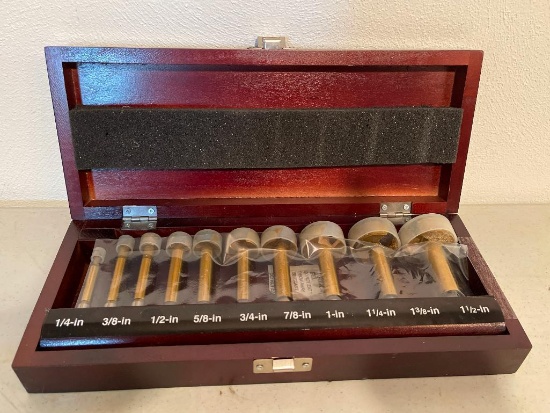 Craftsman 75th Anniversary Box of 1/4" - 1 1/2" Forstner Bits. Appear to be New - As Pictured