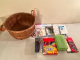 Misc Art Lot Incl. Coloring Books, Crayons, Colored Pencils & More - As Pictured