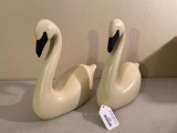 Pair of Wood Swans. They are 11