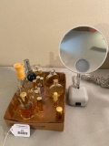 Ladies Designer Perfume Lot Incl. Magnifying Mirror - As Pictured