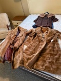 3 Ladies Coats. Two Faux Furs & One Wool. Appear to be Size S - As Pictured