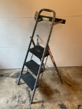 3' Metal Ladder w/Paint Tray - As Pictured