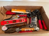 Misc Lot of Tools Incl. Levels, Wire Cutters, Wrenches & More - As Pictured