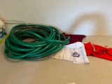 Misc Lot Incl Water Hose (Unsure of Size) & 3 Cloth Tool Bags - As Pictured