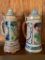 Pair of German Beer Steins. They are 11