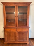 Nice 2 Piece China Hutch w/Interior Light Made in Canada. This is 79