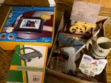 Misc Lot Incl Stained Glass Art, Plaques, Flask, Digital Photo Frame & More - As Pictured