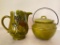 2 Piece Ceramic Set Incl. Pitcher Soup Tureen - As Pictured