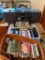 Misc Lot Incl. Ironing Board , Iron, Portable Emerson AM/FM/Double Cassette Recorder Stereo & More