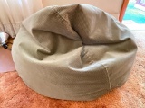 Corduroy Bean Bag Chair. This Needs More Filler - As Pictured