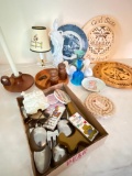 Misc Lot Incl Trivet, Lamp, Vase & More - As Pictured