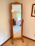 Beautiful Handmade by Owner's Father Standing Floor Mirror. This is 72