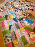 Pair of Very Nice Handmade Patchwork Quilts. Both are 83