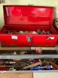 Vermont American Metal Toolbox & Contents - As Pictured