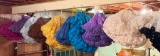 Lot of 9 Various Color Crinoline Skirts - As Pictured