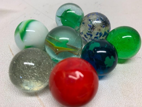 8 Vintage Marbles - As Pictured