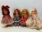Set of 4 Nancy Ann Storybook Dolls. They are 6